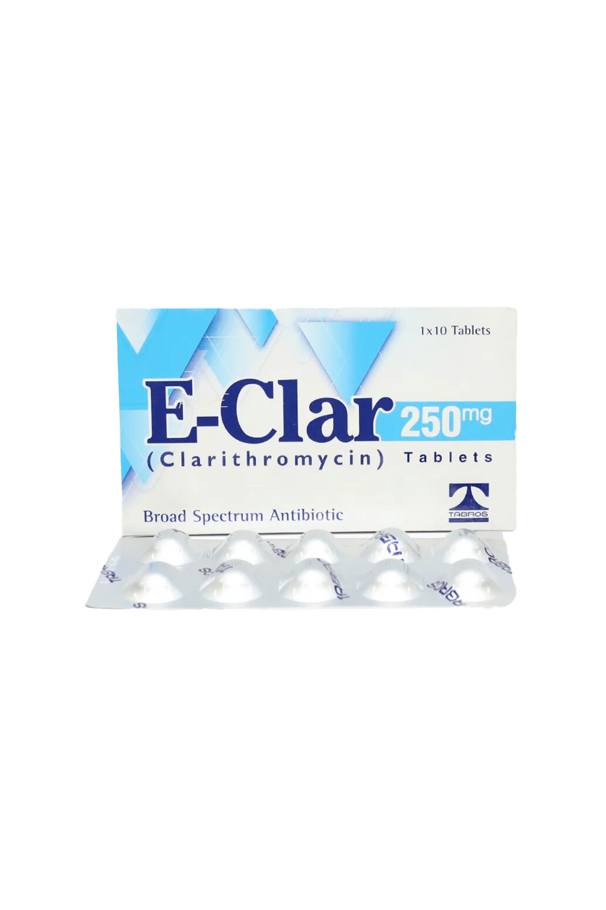 tab e clar 250mg 10s