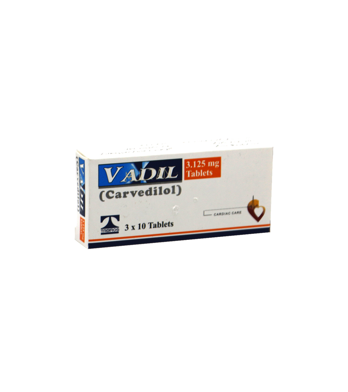 tab vadil 3.125mg 30s