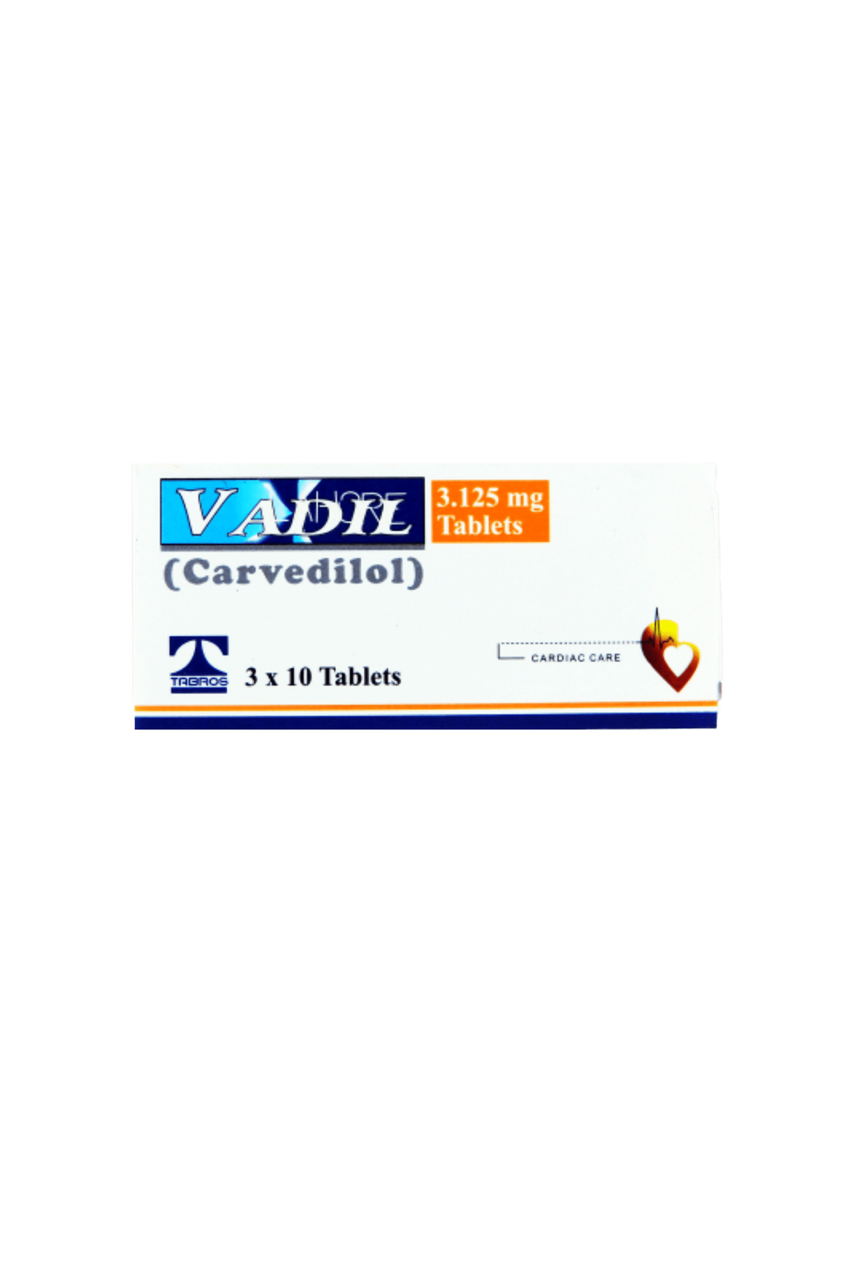 tab vadil 6.25mg 30s