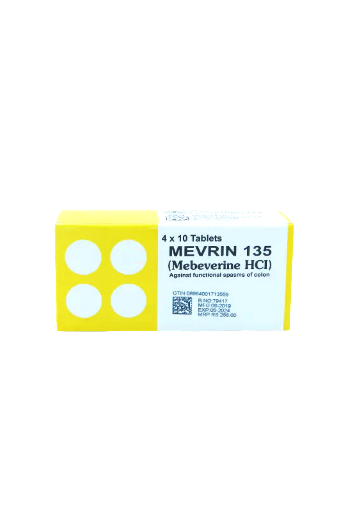 tab mevrin 135mg 40s