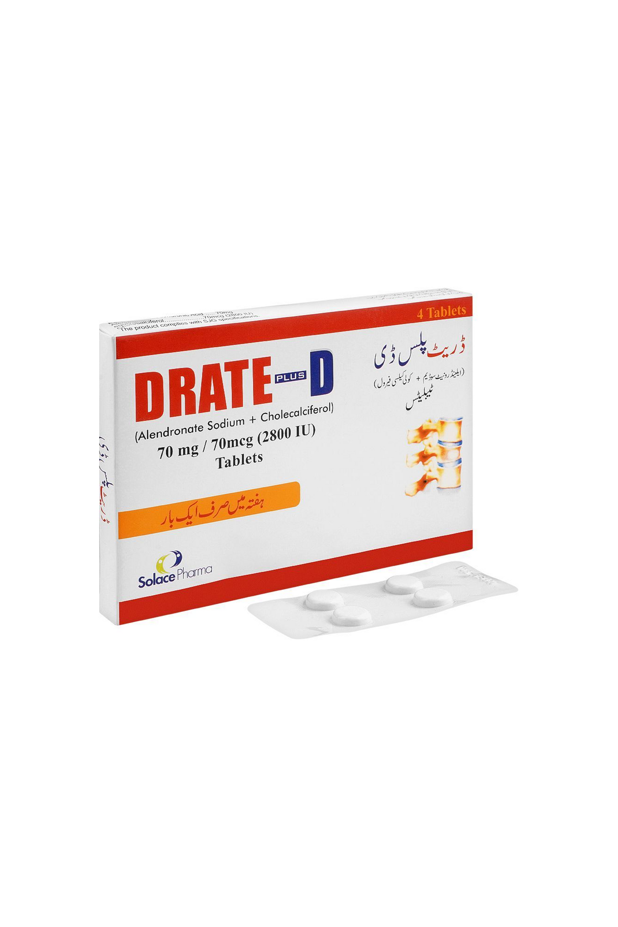 tab drate plus d 70/70mcg 4s