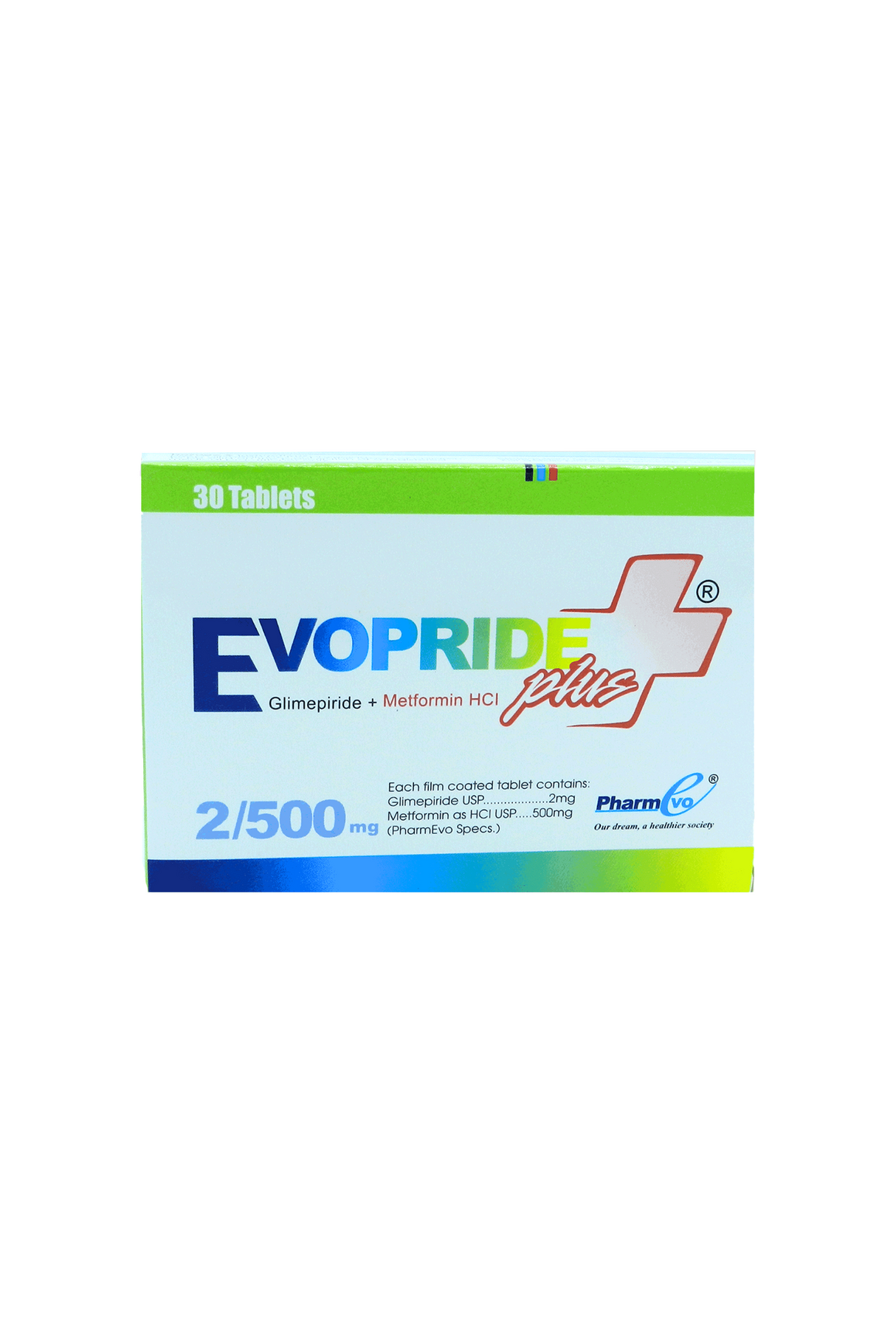 tab evopride plus 2/500mg 30s