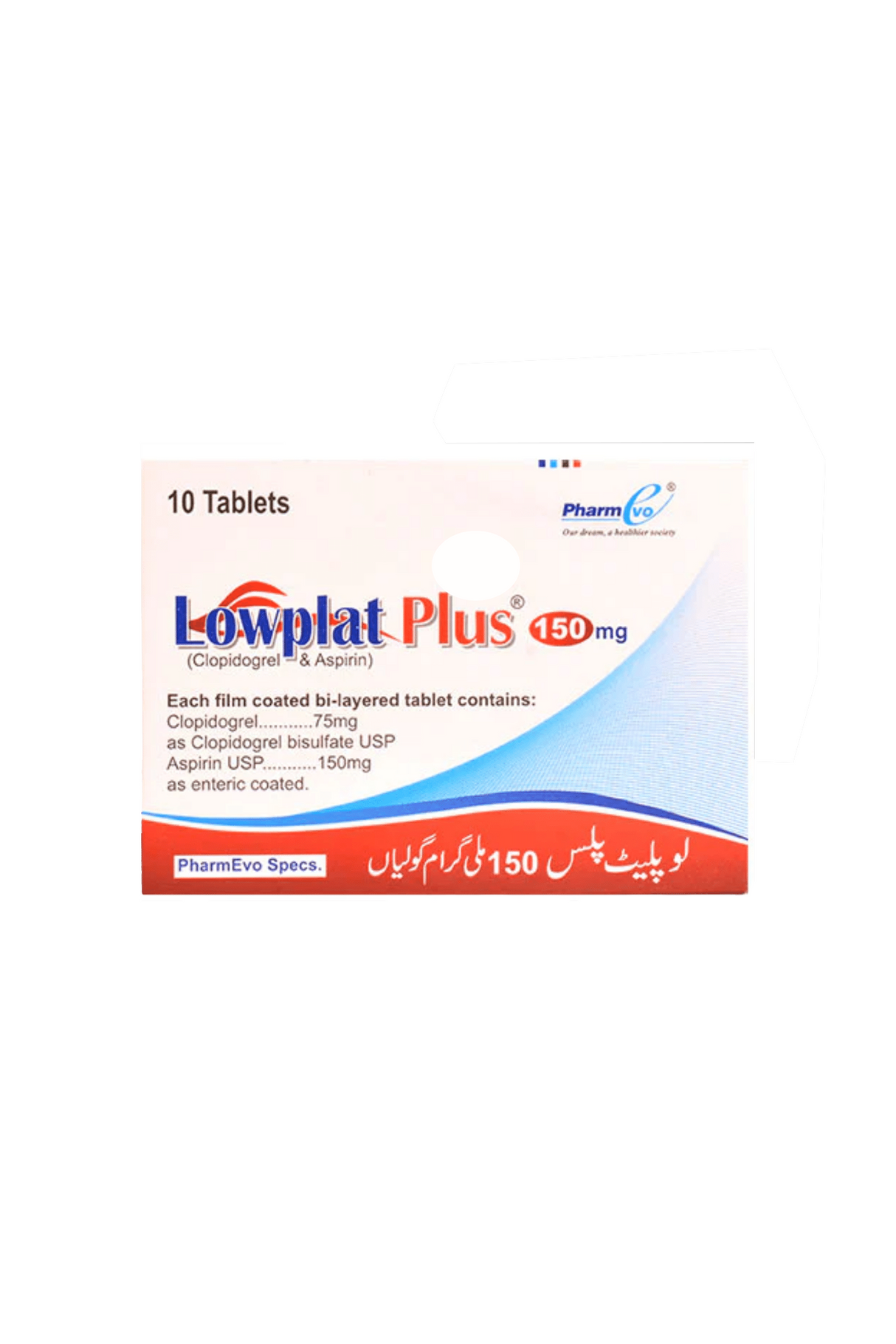 tab lowplat plus 150mg 10s