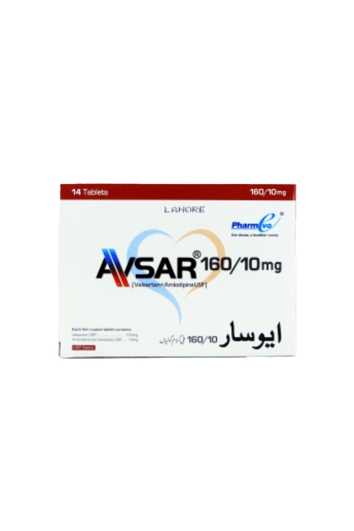 tab avsar 160/10mg 14s