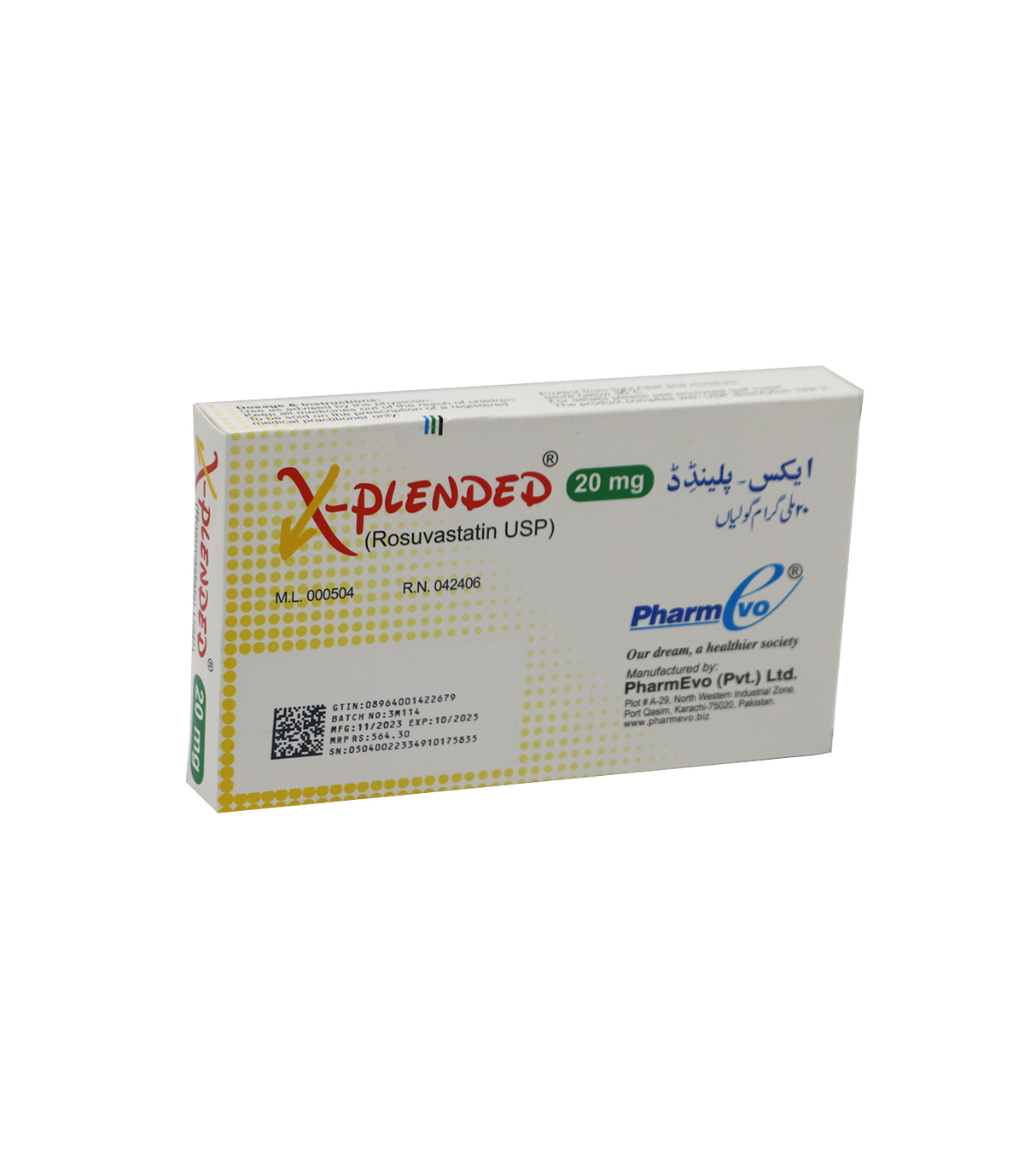 tab x plended 20mg 10s