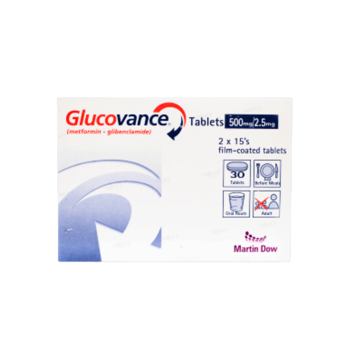 tab glucovance 500/2.5mg 30s mark – KK Mart