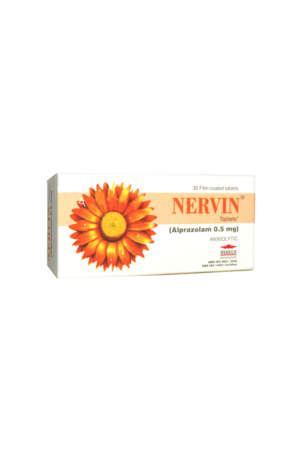 tab nervin 0.5mg 30s