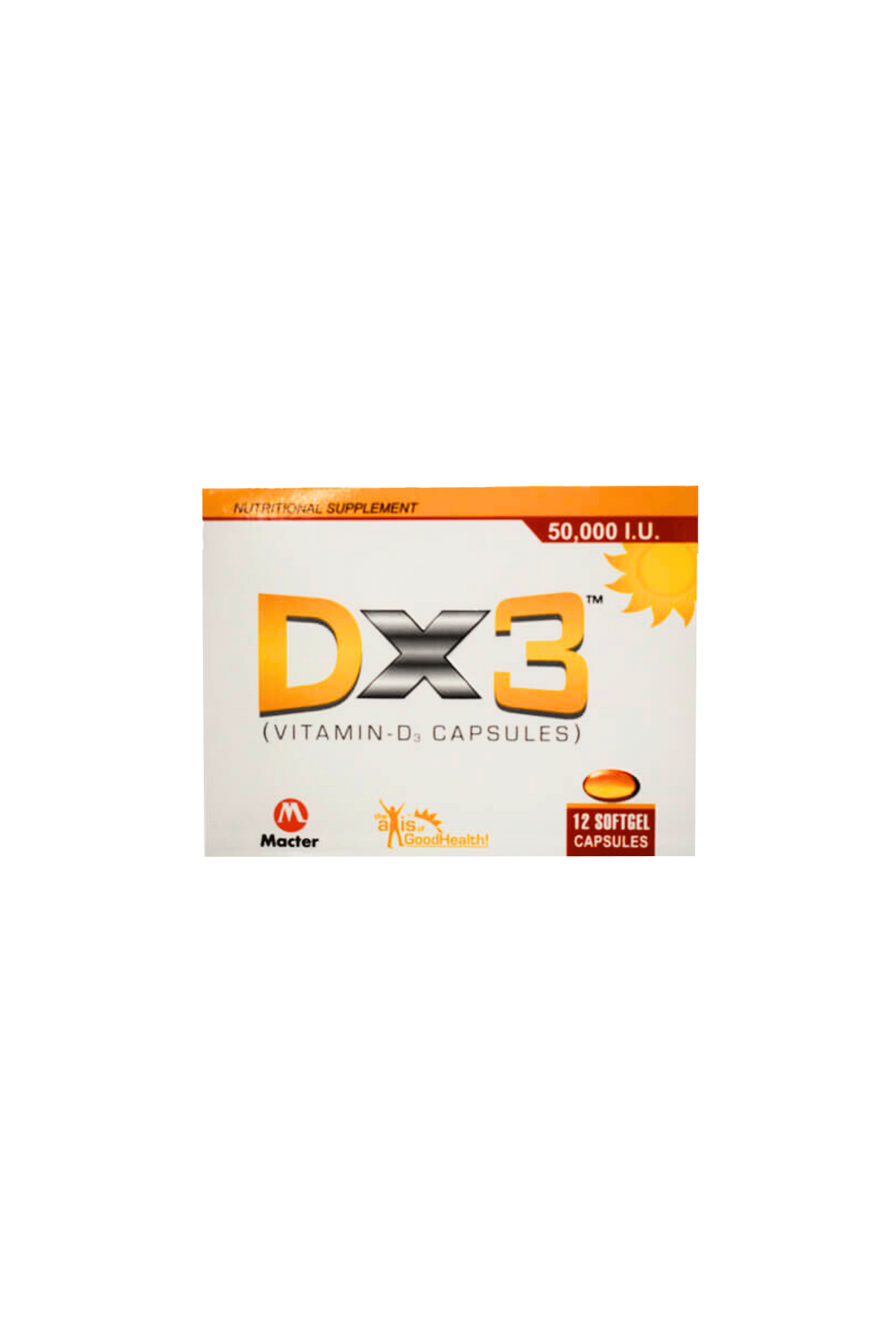 cap dx3 50000iu 12s