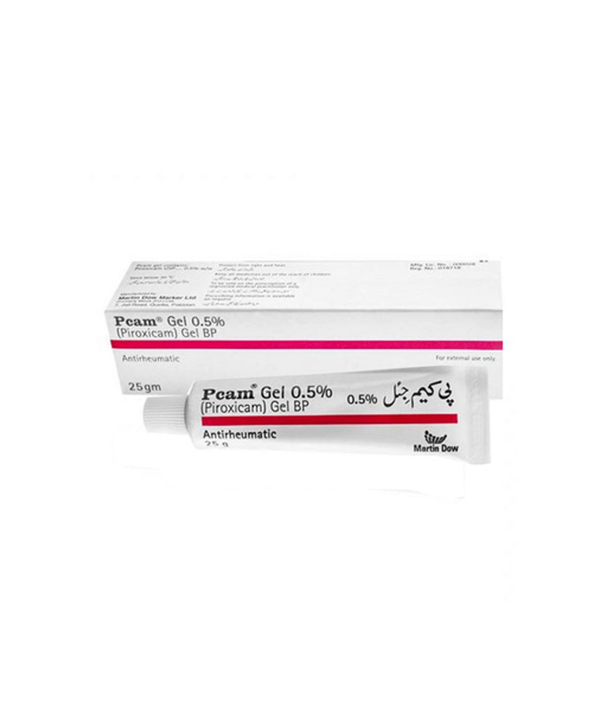 gel pcam 0.5% 25g mark
