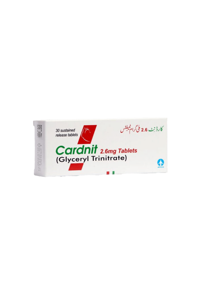 Cardnit Injeksi tab cardnit 2.6mg 30s – KK Mart