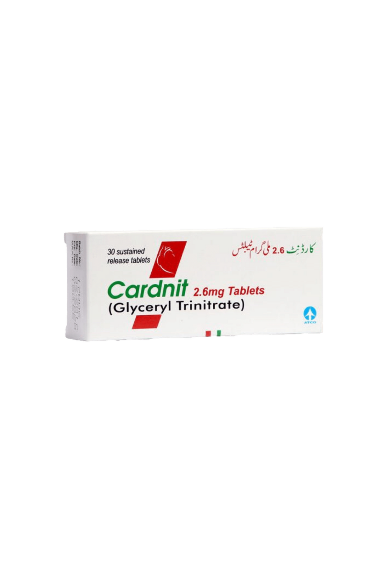 tab cardnit 2.6mg 30s