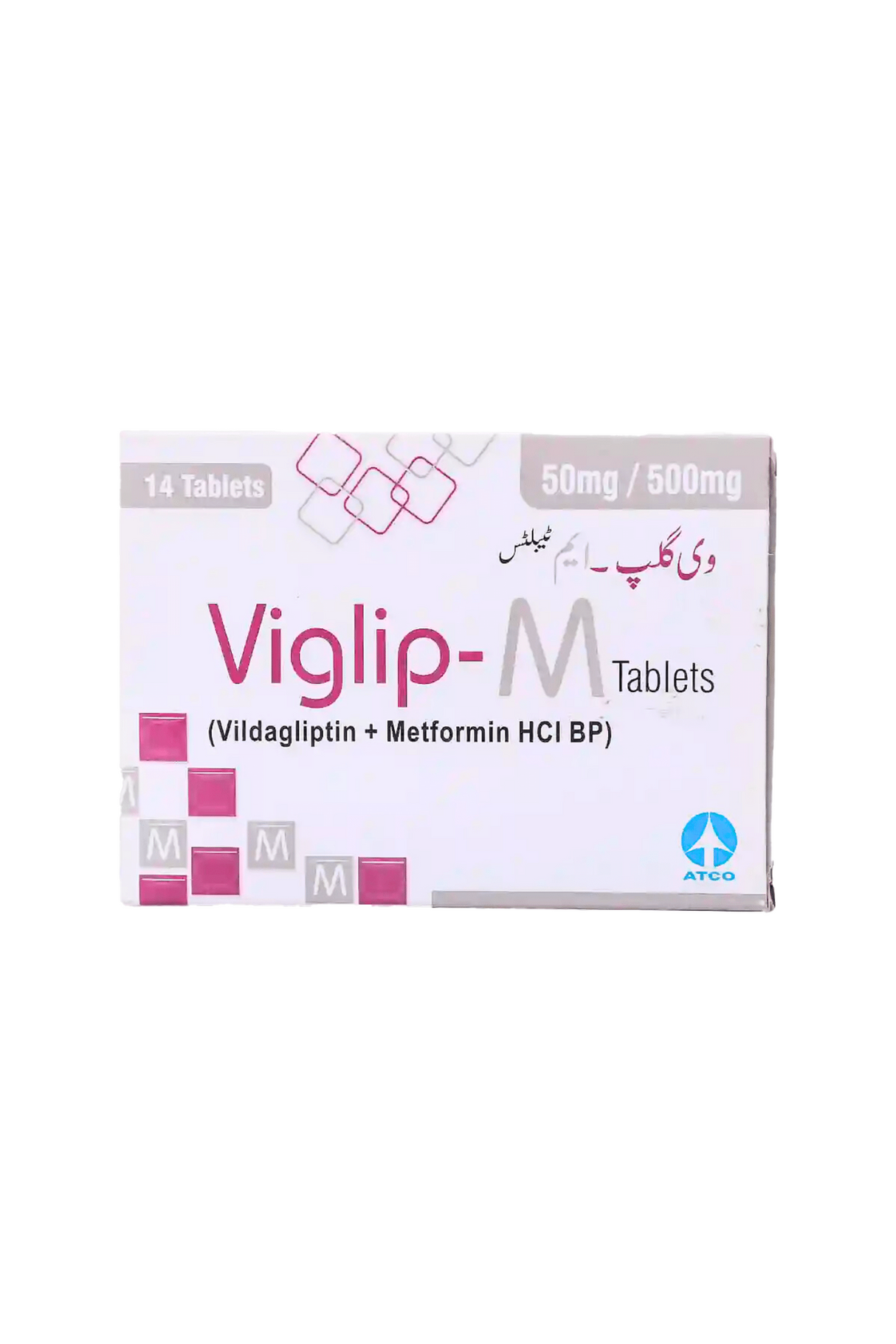 tab viglip m 50mg/500mg 14s