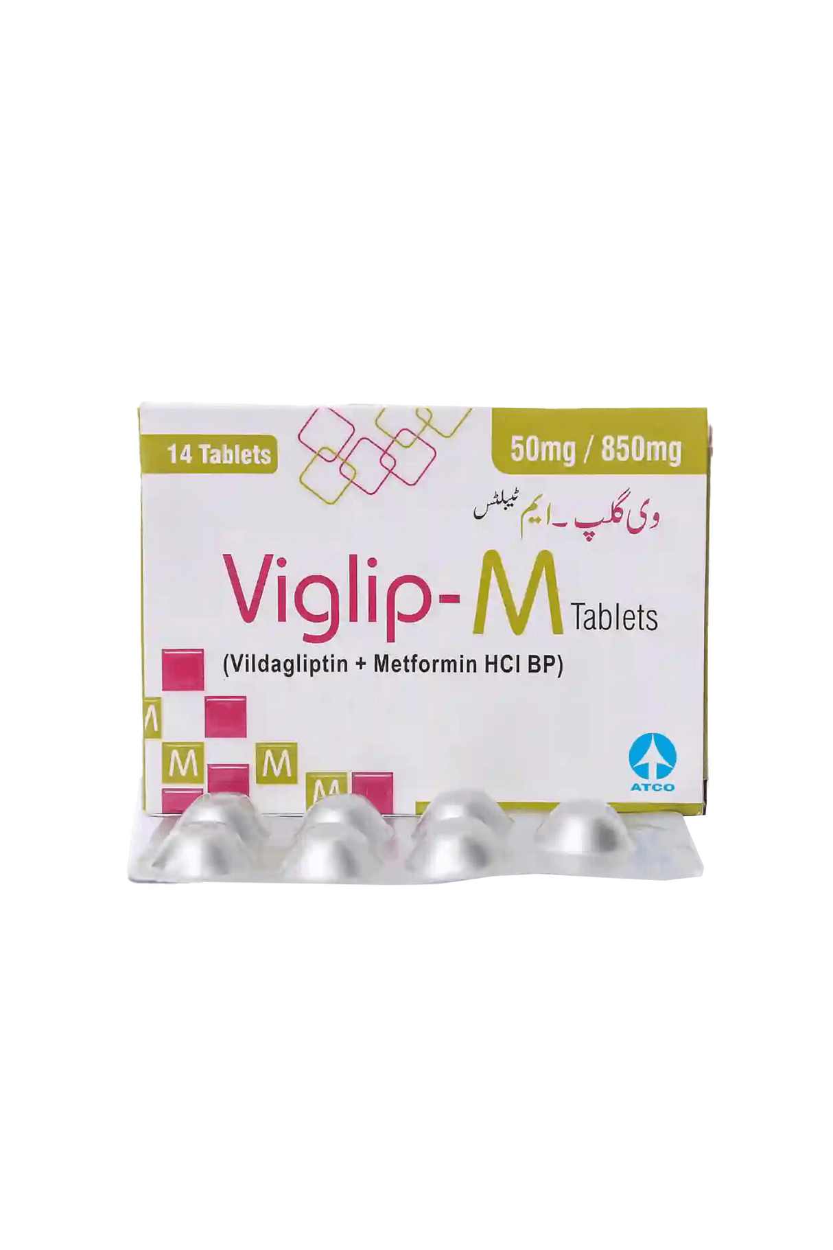 tab viglip m 50/850mg 14s