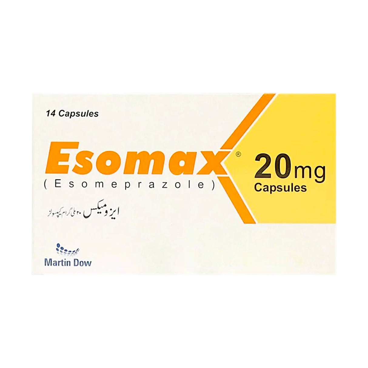capsules esomax 20mg 14s martin