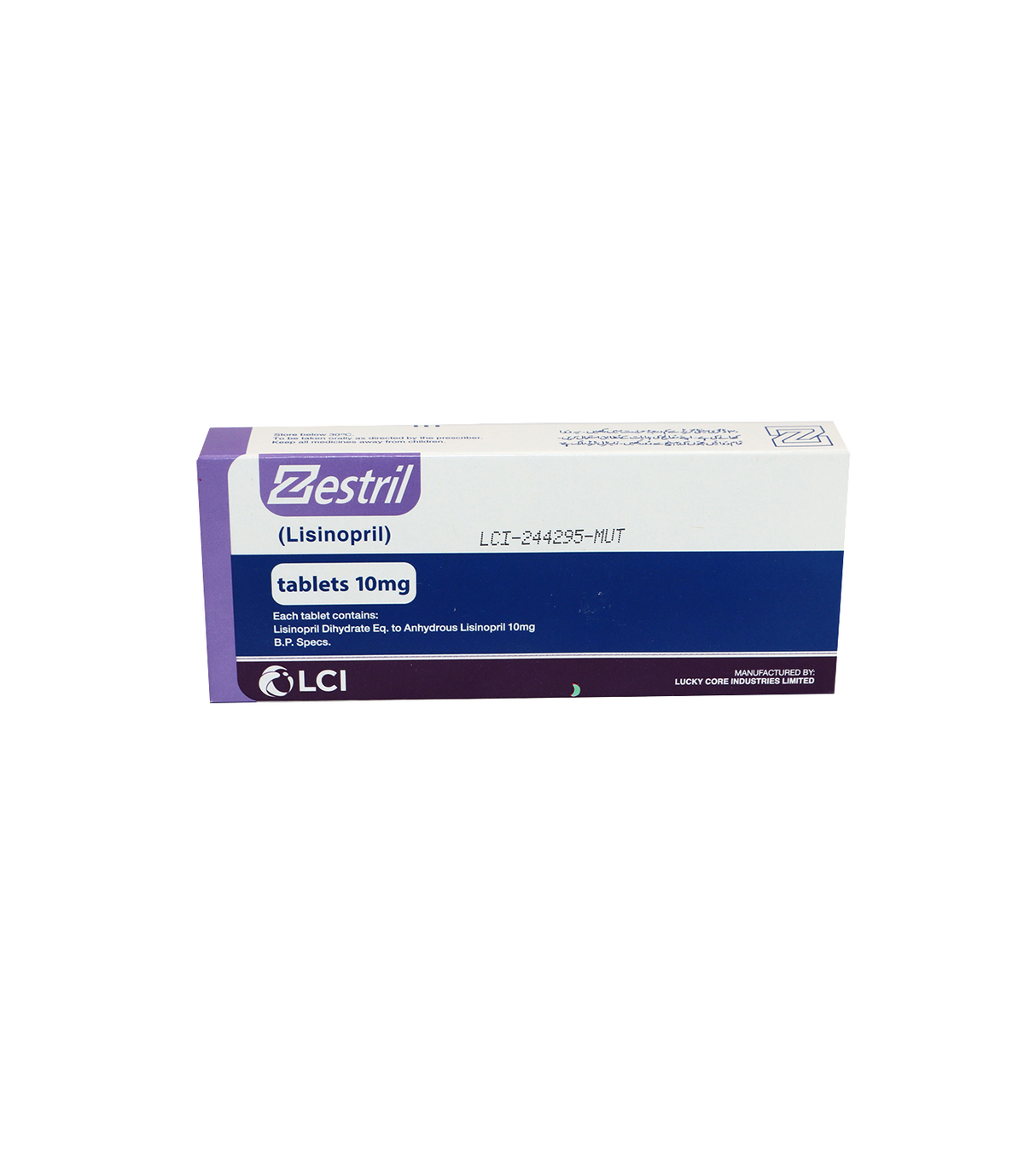tab zestril 10mg 14s