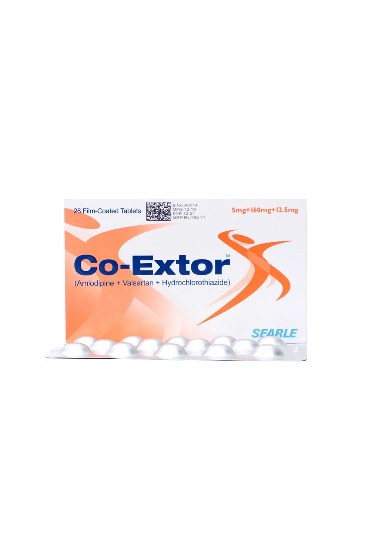 tab co extor 5/160/12.5mg 28s