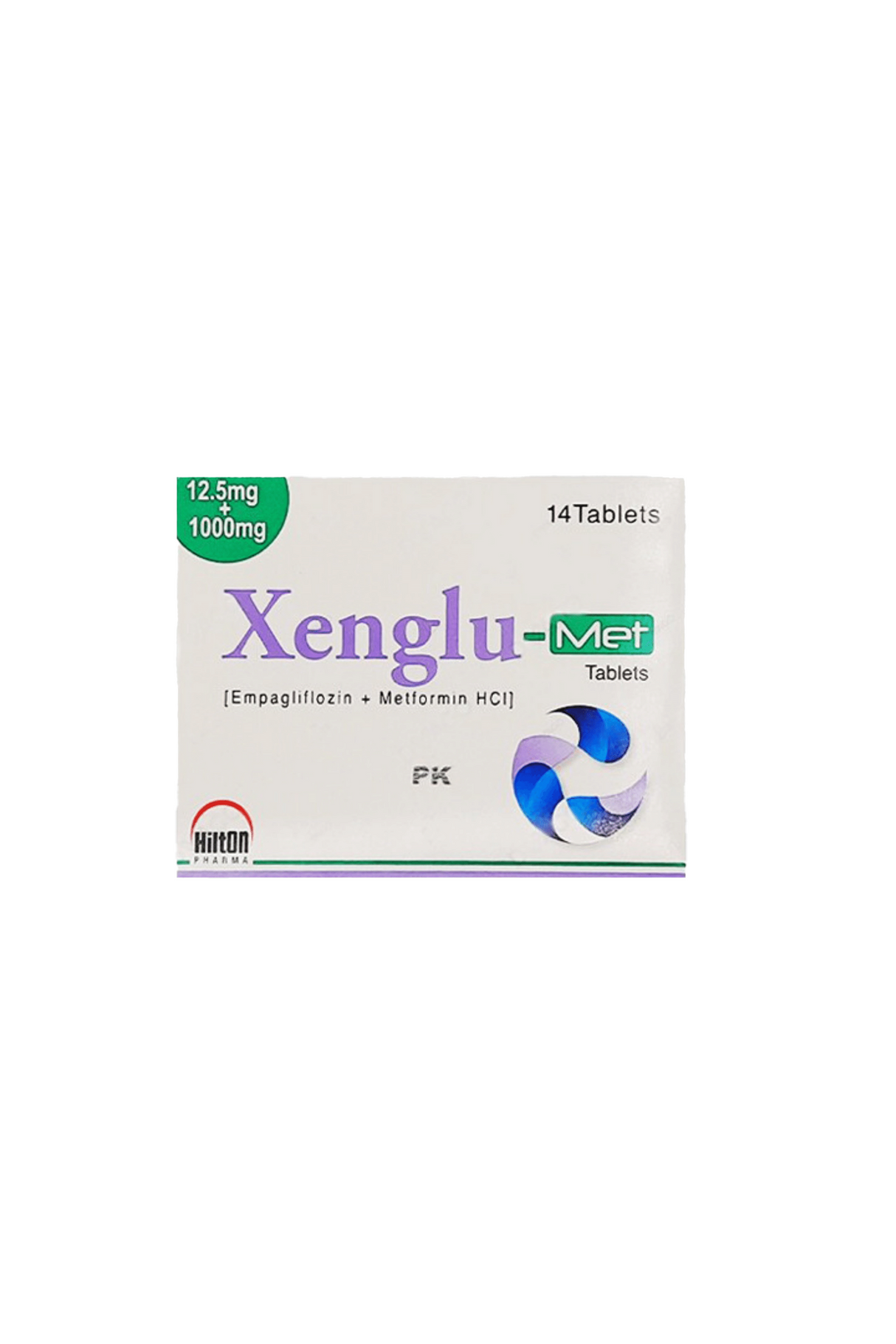 tab xenglu met 12.5/1000mg 14s