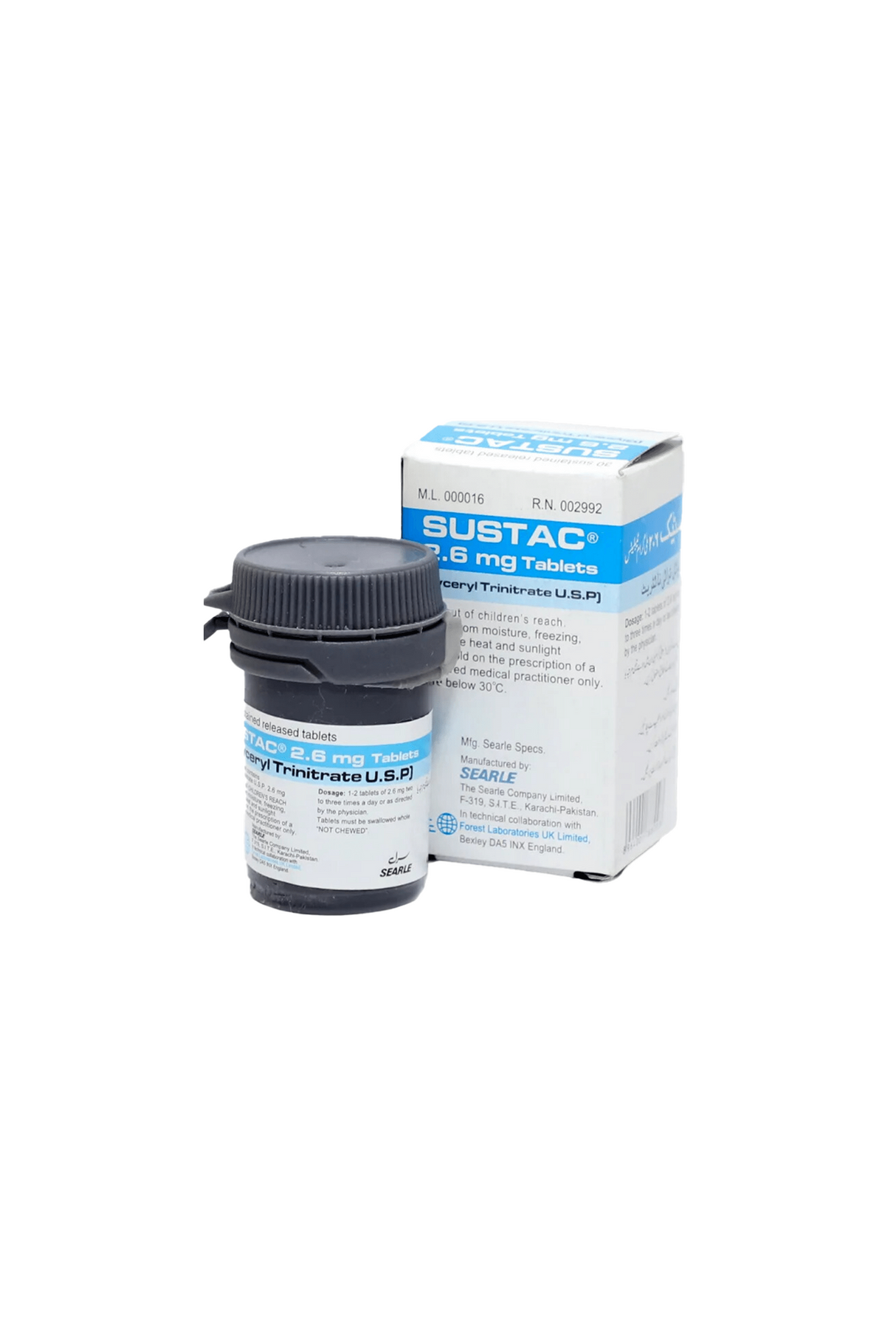 tab sustac 2.6mg 30t 1s
