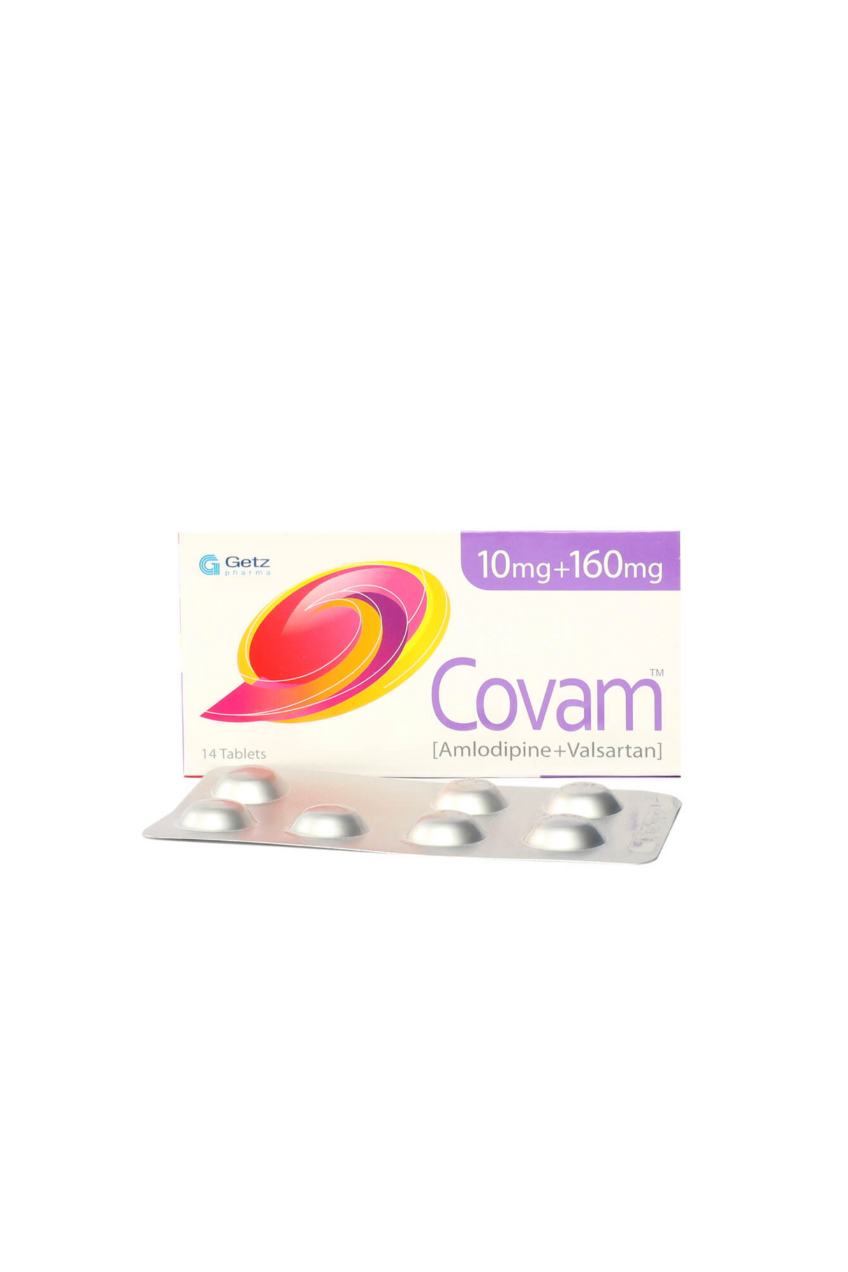 tab covam 10/160mg 14s