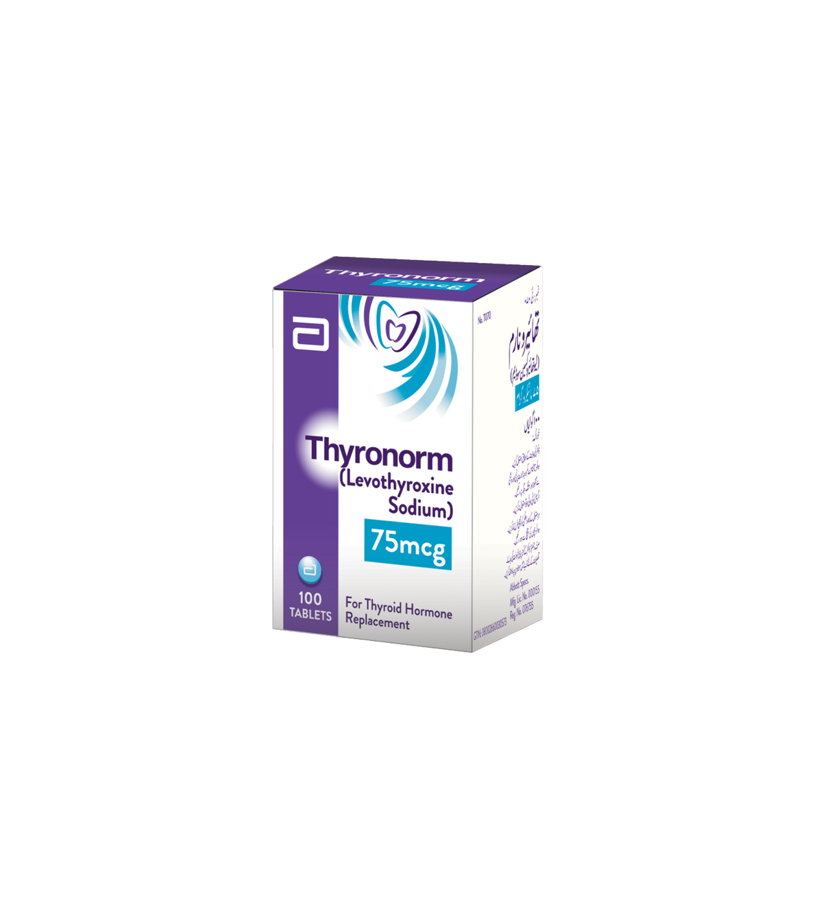 tab thyronorm 75mcg 100t 1s abbot