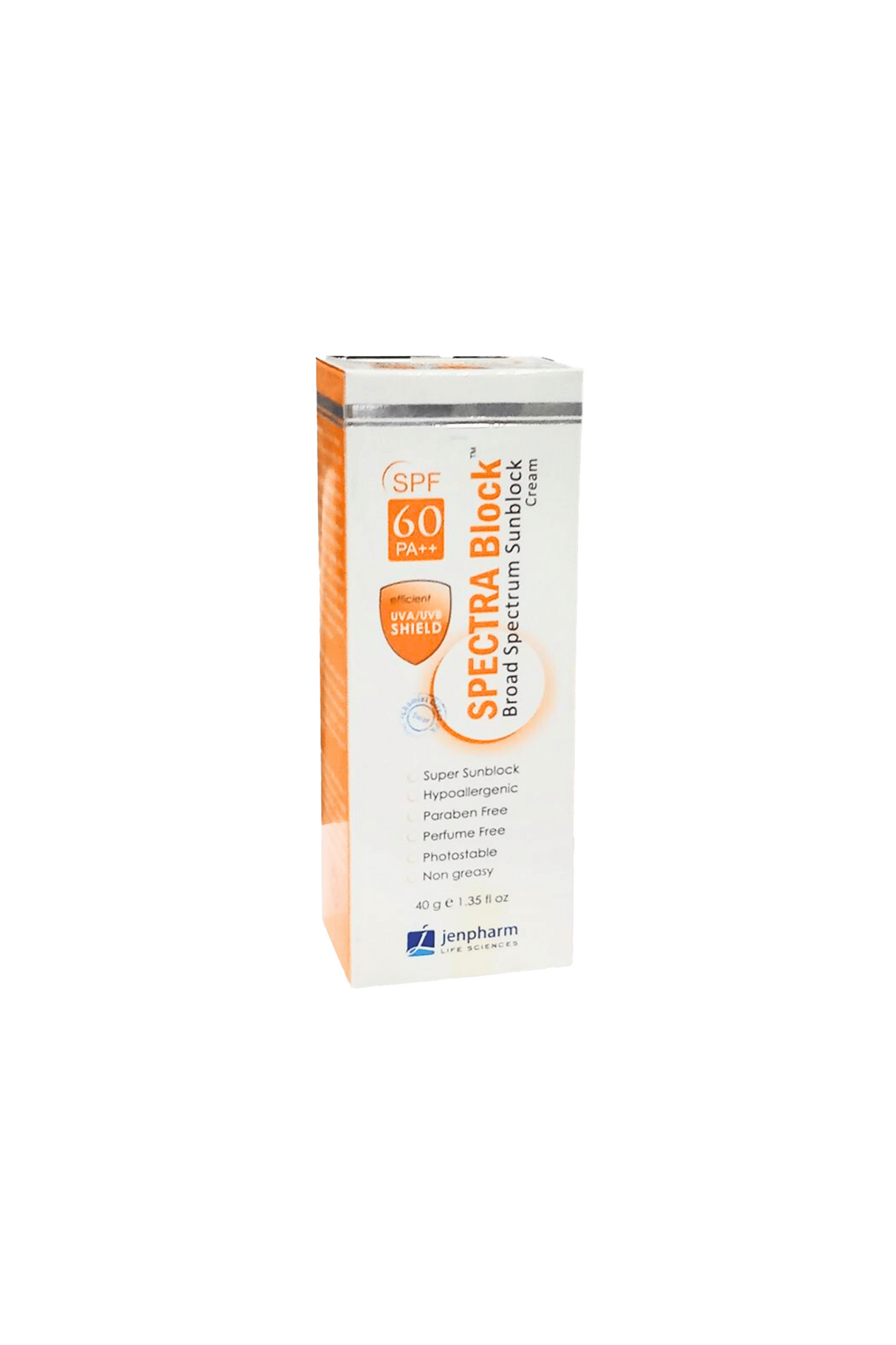 jenpharm crm sunblock spectra block spf60pa++ 40g