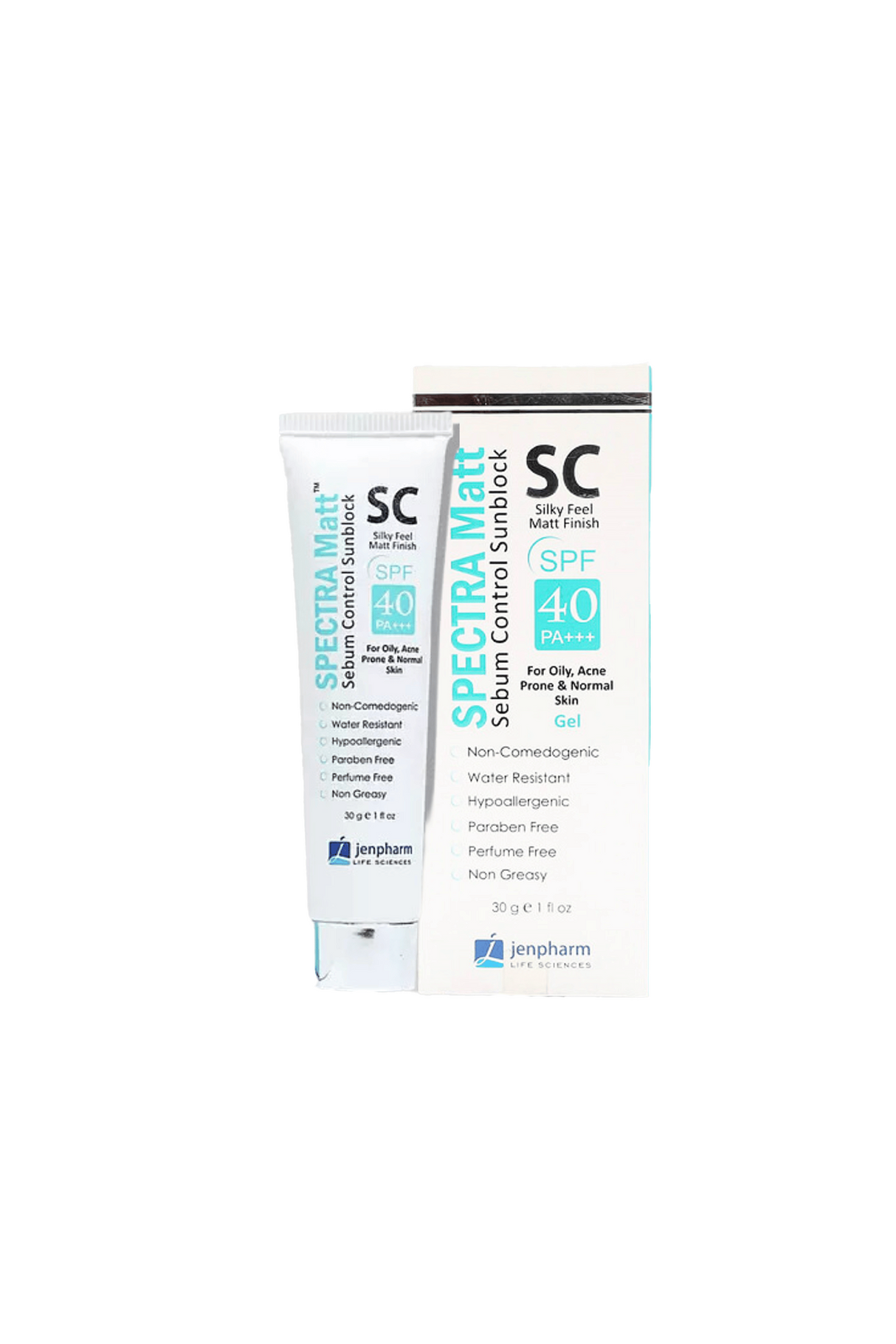 jenpharm gel spectra matt sc sebum control spf40 30g