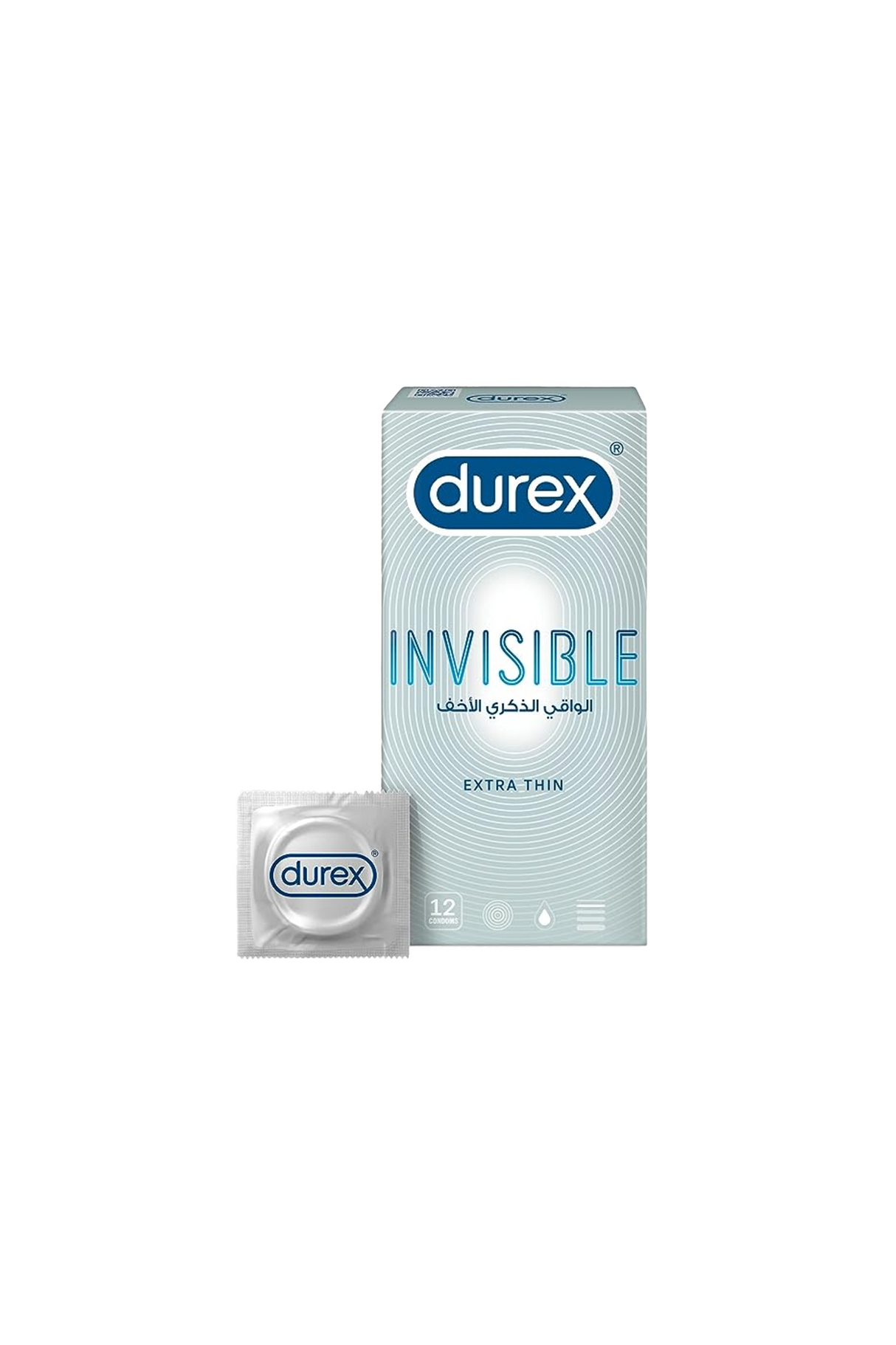 durex condom invisible extra thin 12p 1s reckitt