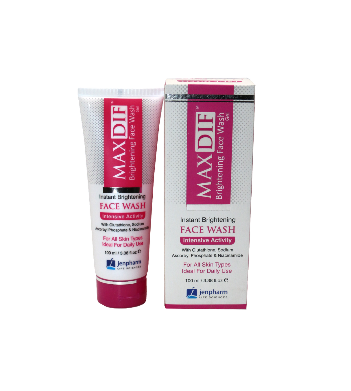 jenpharm facewash maxdif brightening 100ml