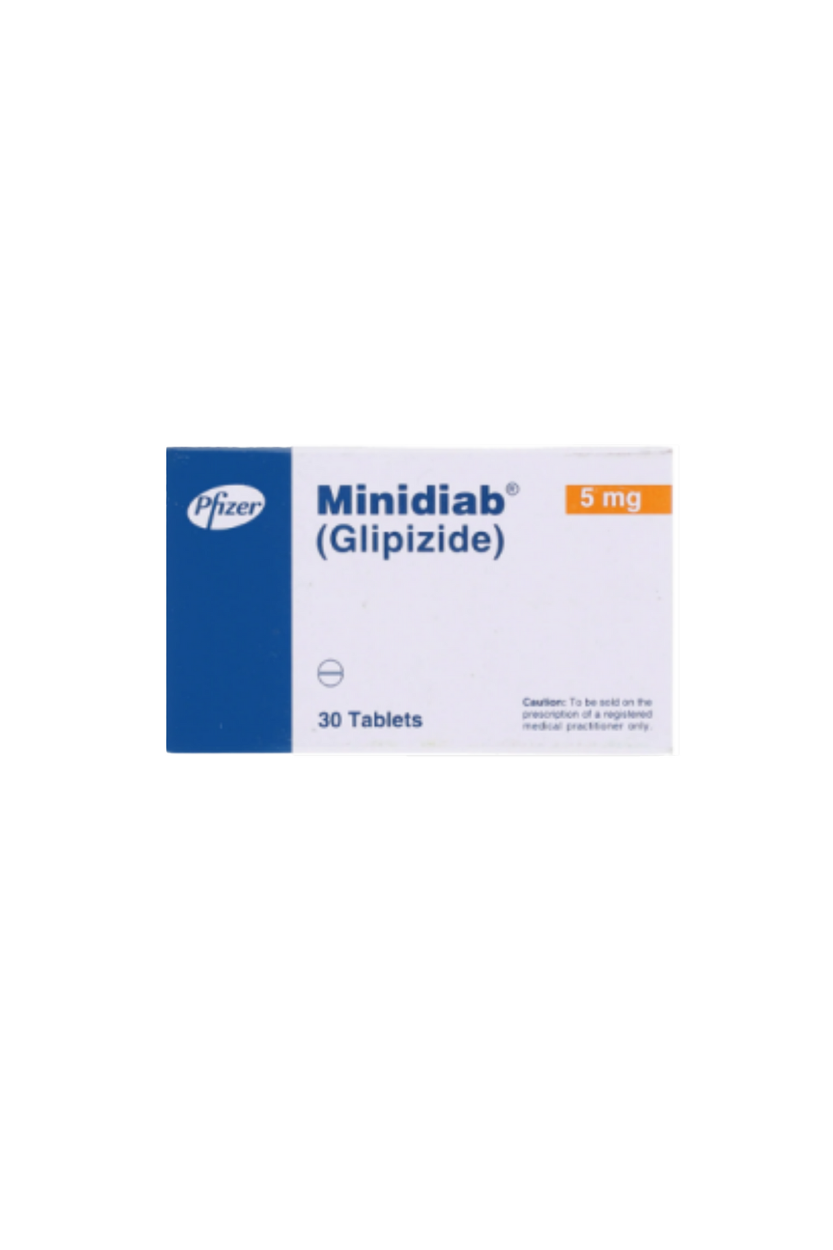 tab minidiab 5mg 30s pfizer