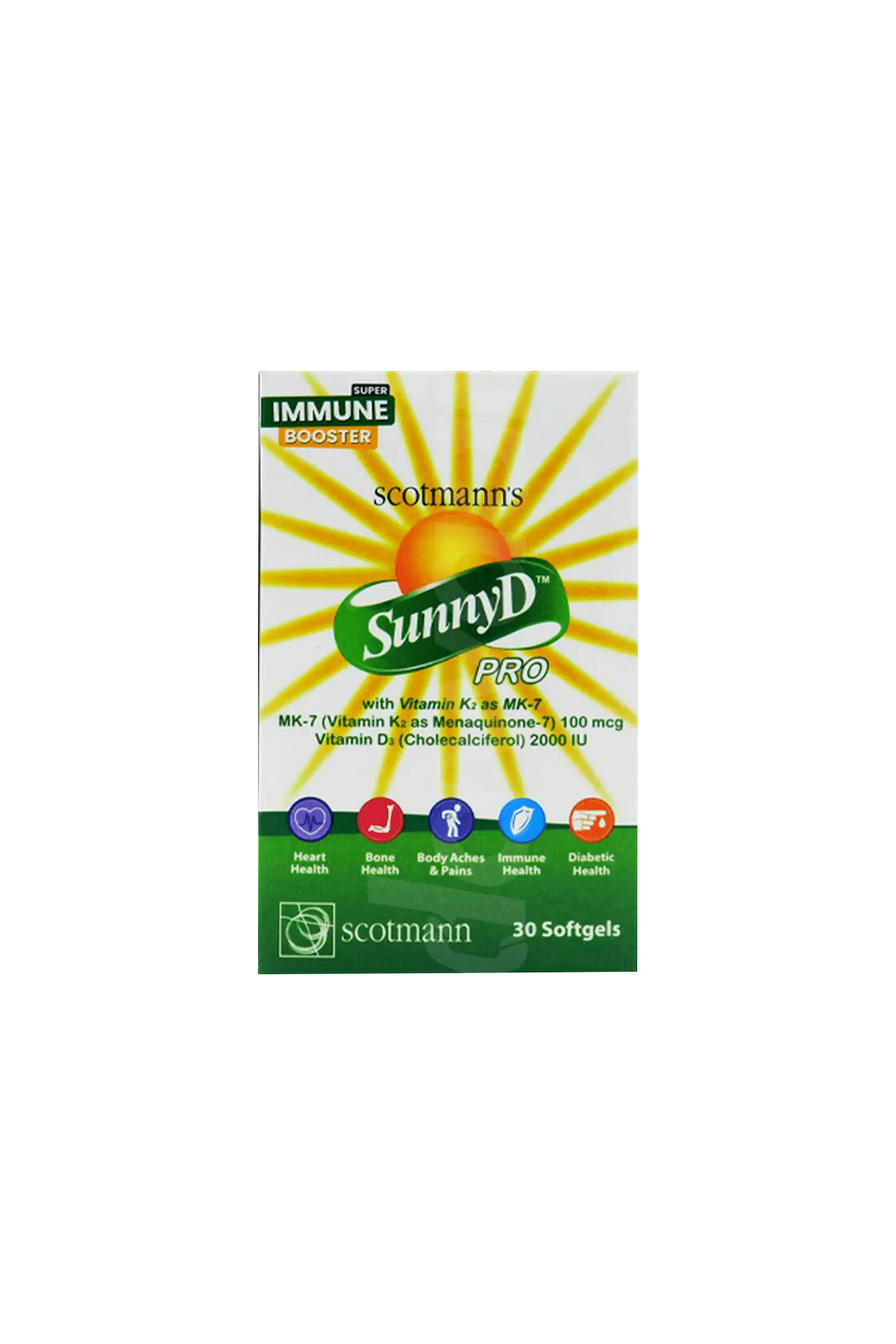 cap sunny d pro 30p 1s bottle