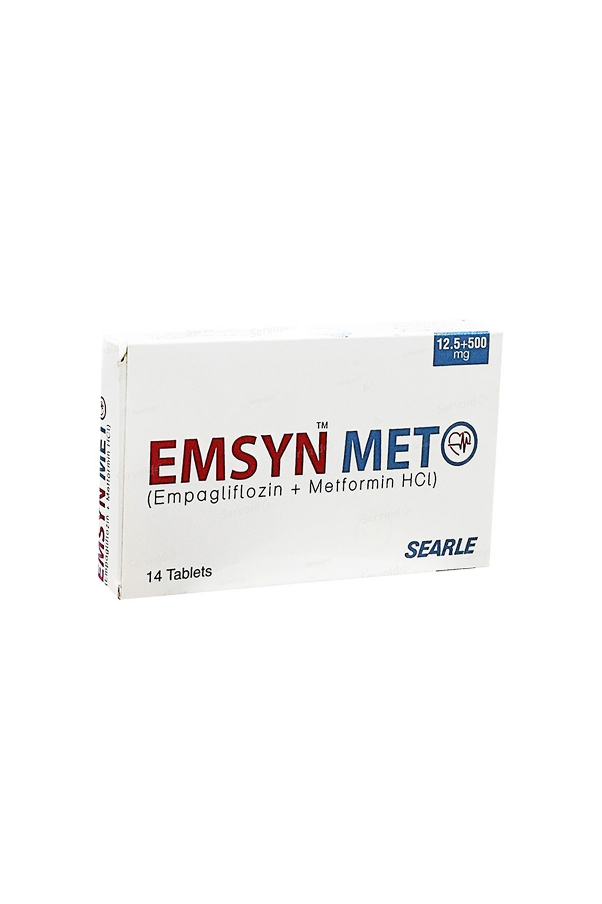 tab emsyn met 12.5/1000mg 14s