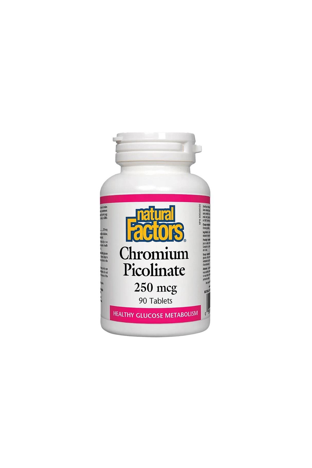 natural factors tab chromium picolinate 250mcg 90t 1s