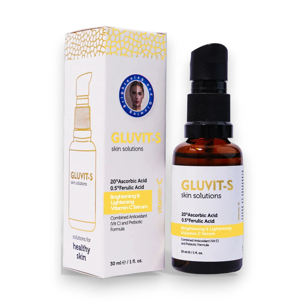 gluvit-s serum brightening vitamin c 30ml asra derm
