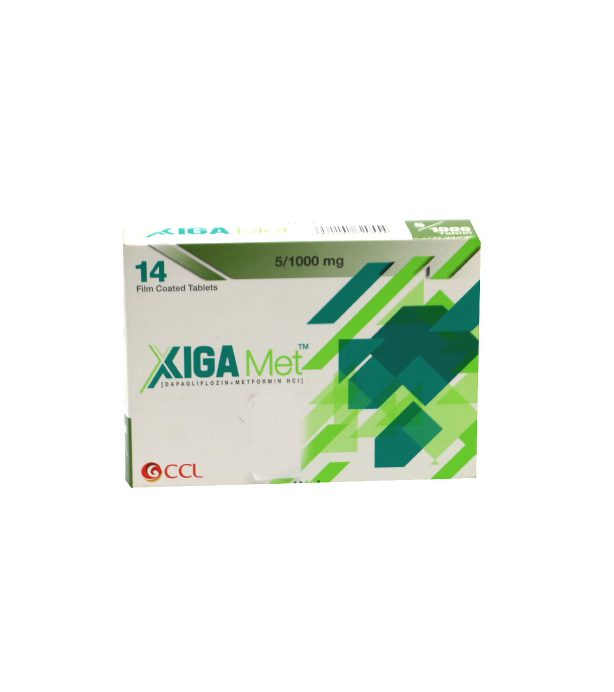 tab xiga met 5/1000mg 14s