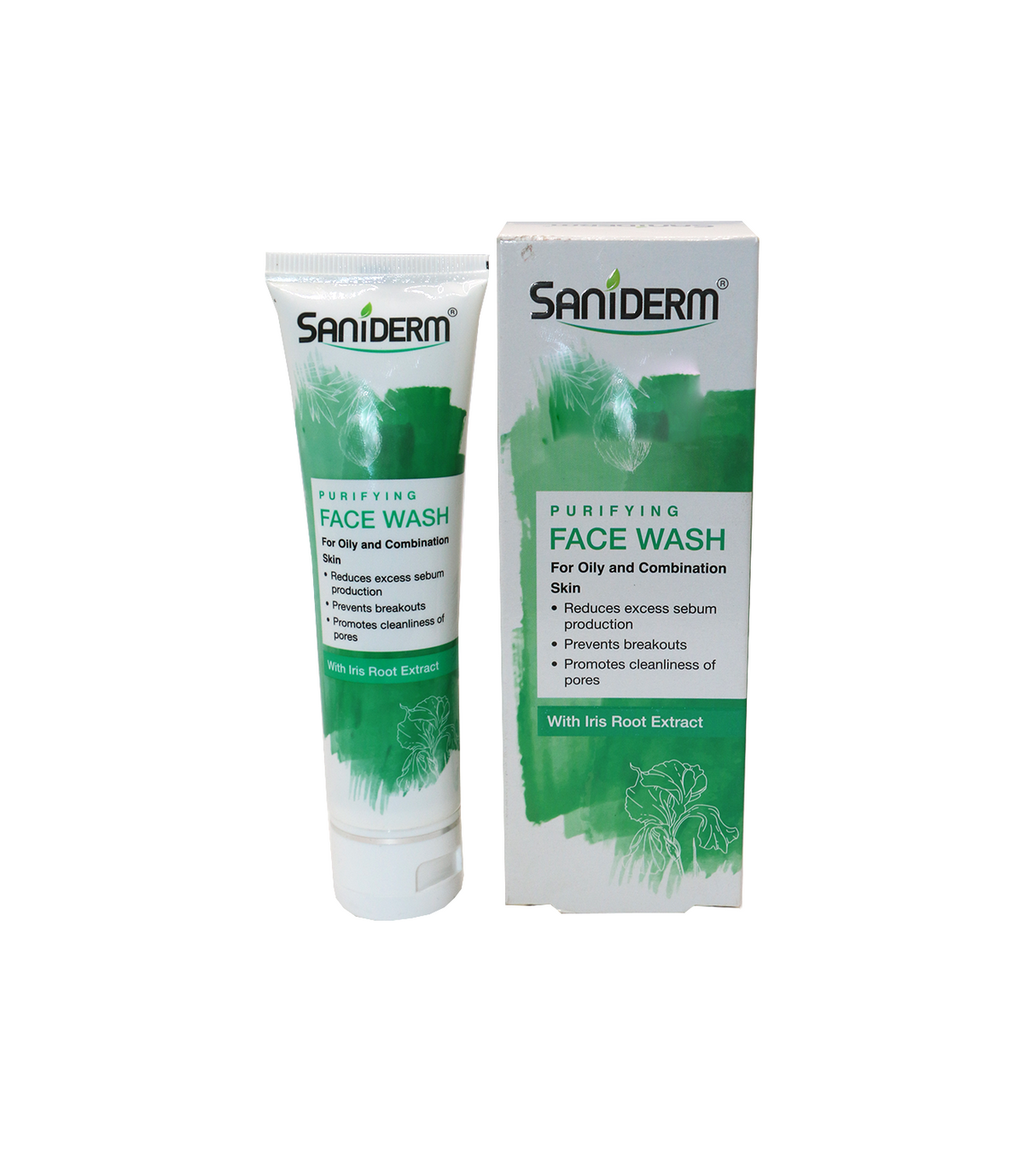 saniderm fw purfying iris root extract 90g