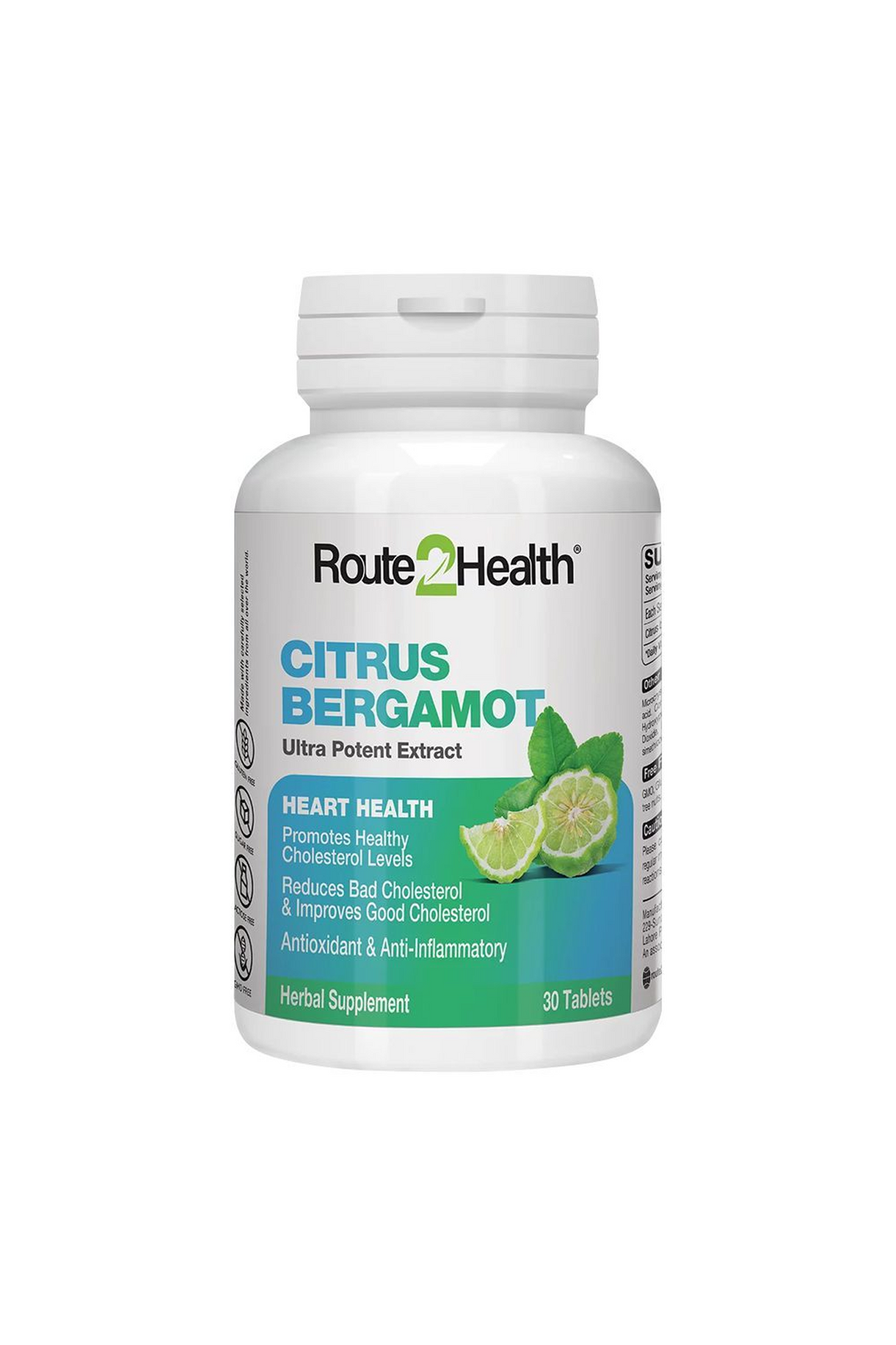 route 2 health tab citrus bergamot 30t 1s