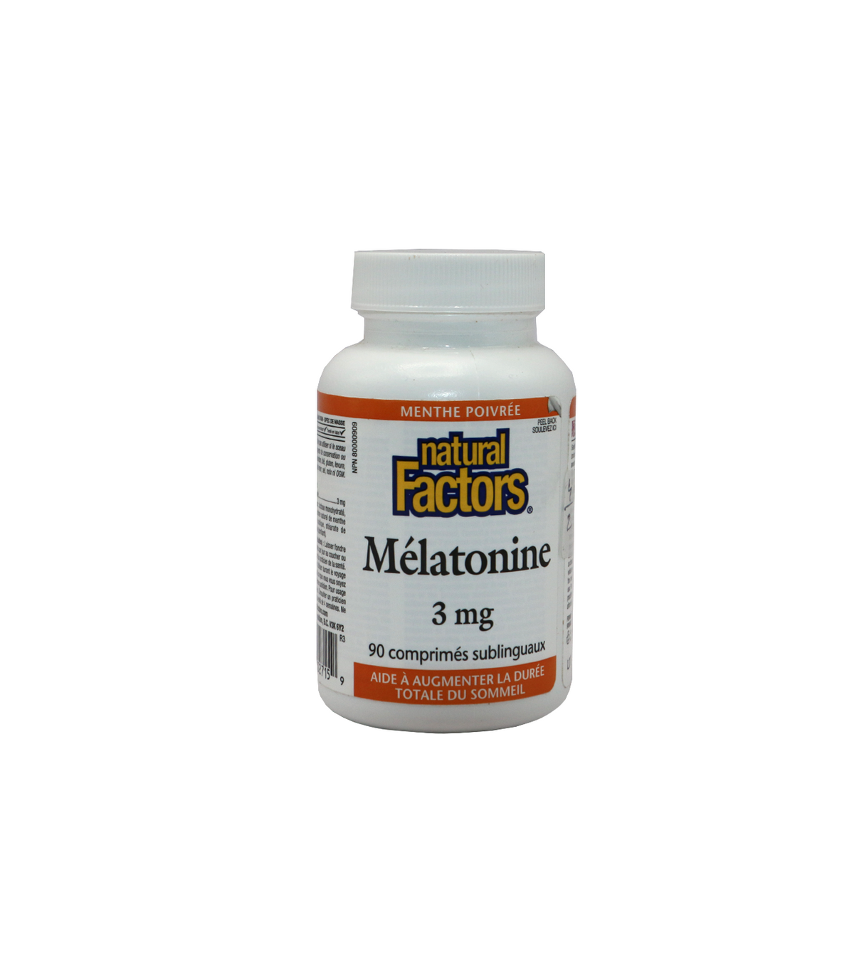 natural factors tab melatonin 3mg 90t 1s