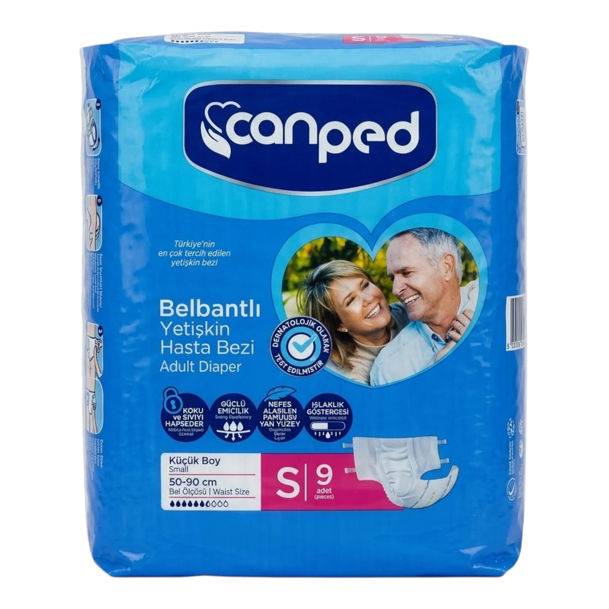 canped adult diaper small 9pc