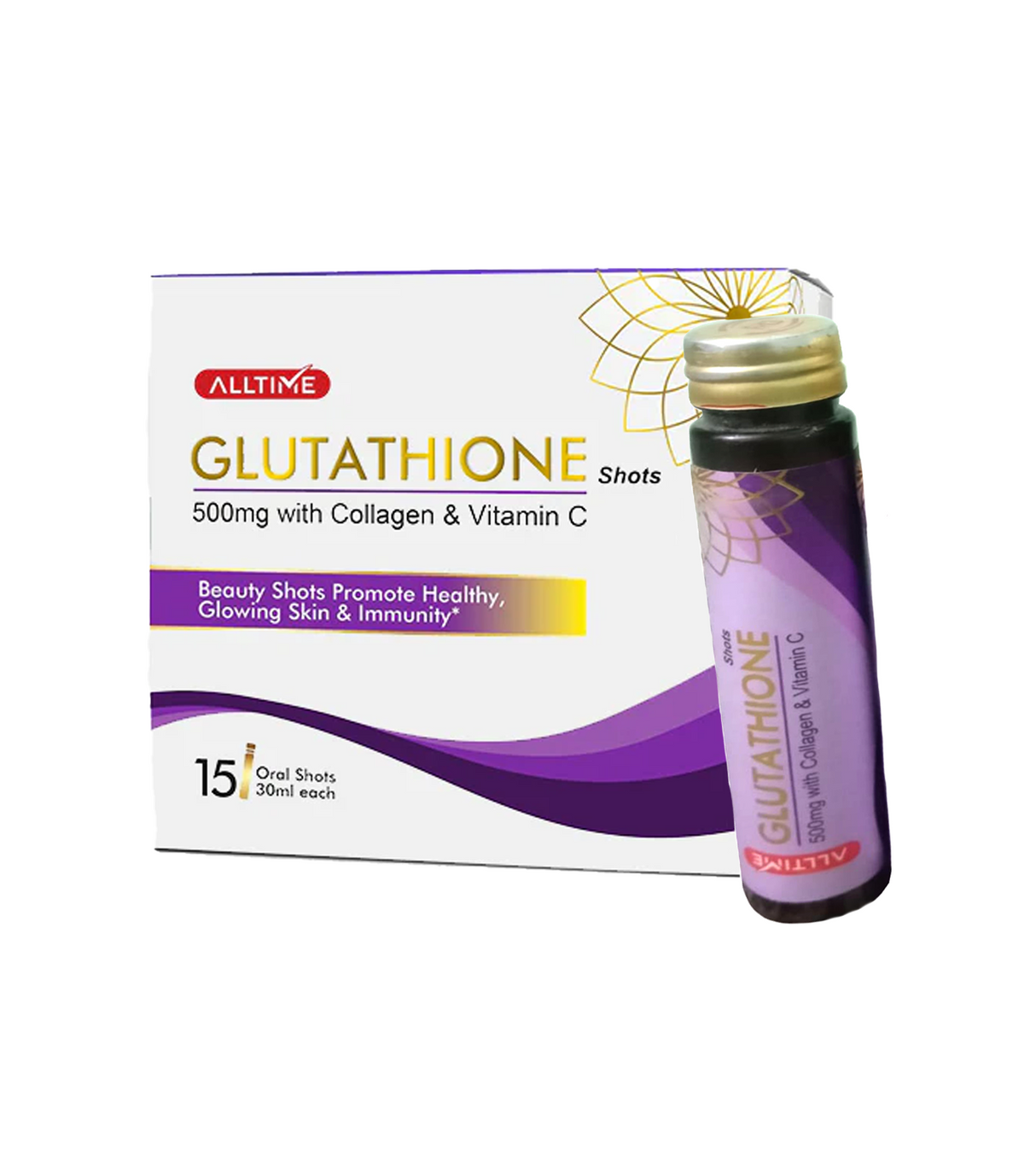 alltime beauty shots glutathione 500mg 15p 1s