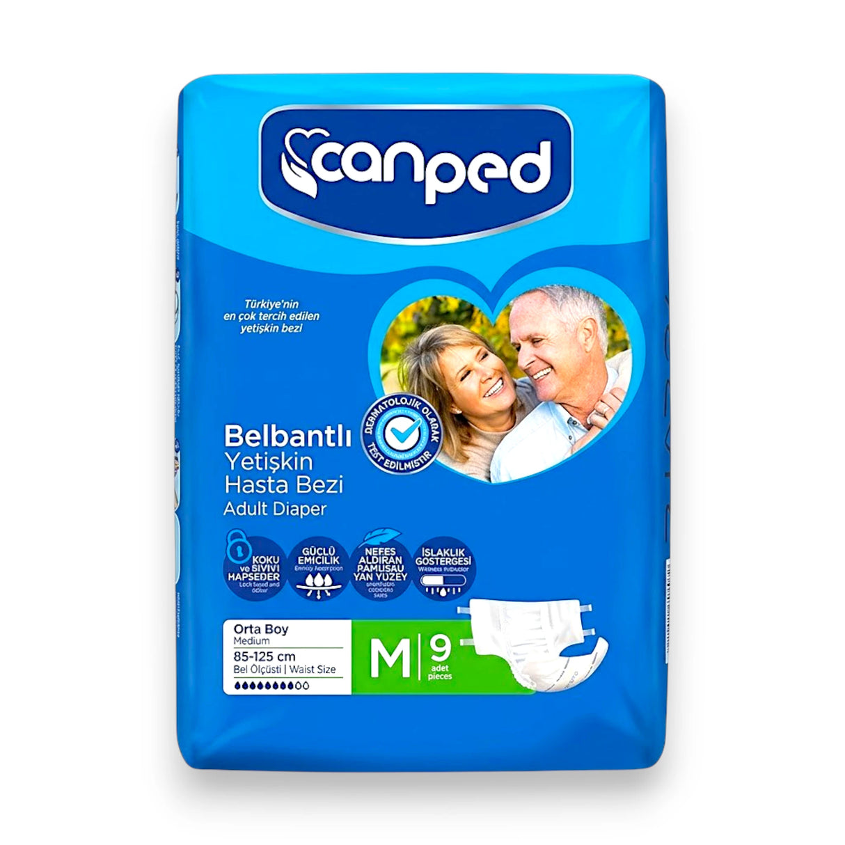 canped adult diapers medium 9pc