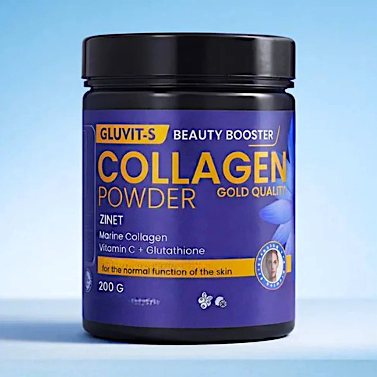 gluvit s collagen powder 200g asra derm