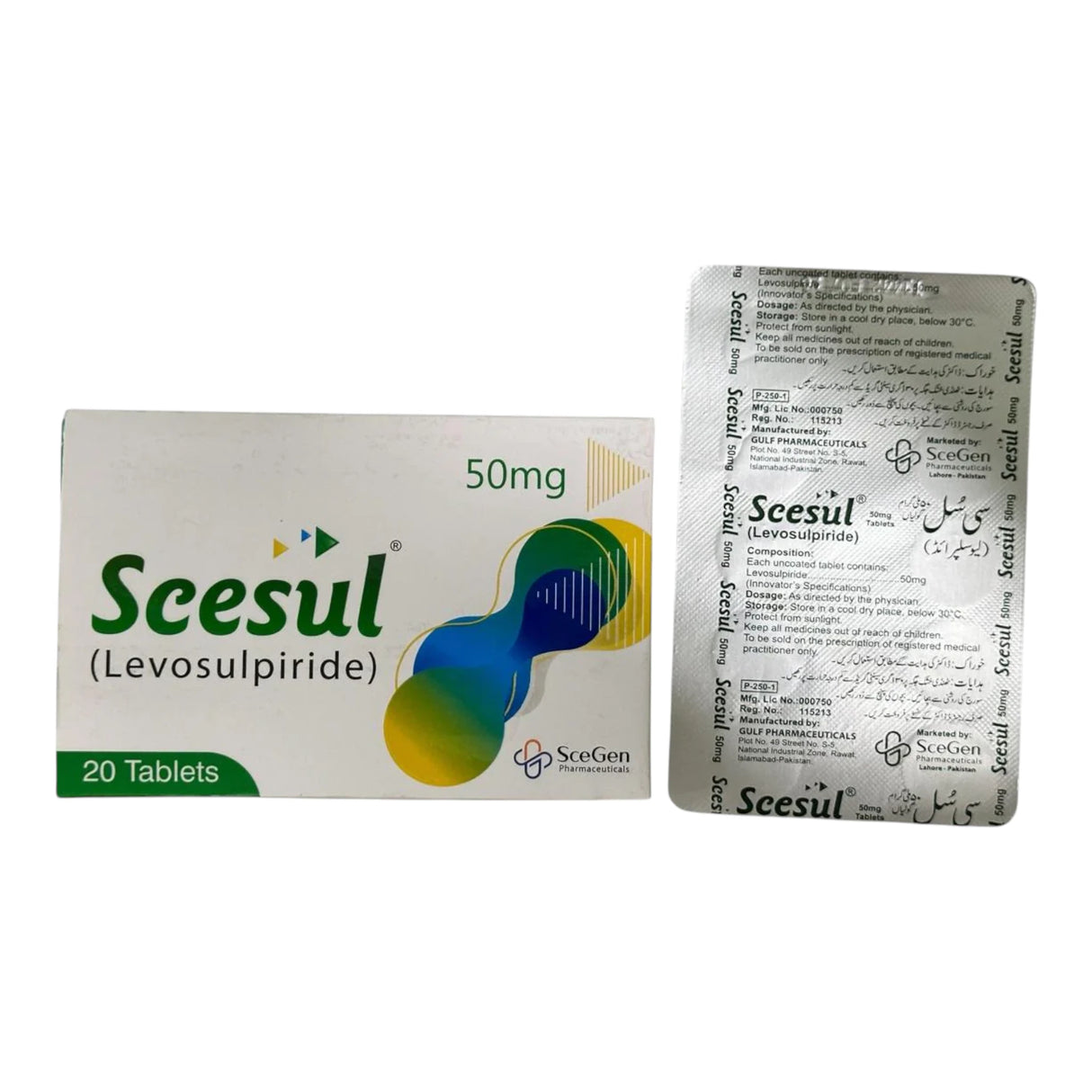 tablets scesul 50mg 20s