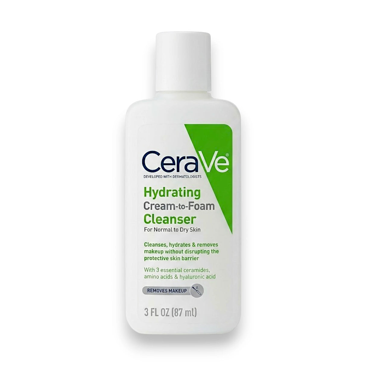 cerave cleanser hydrating cream to foam 87ml