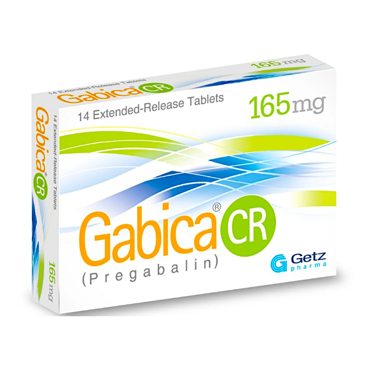 tablets gabica cr 165mg 14s