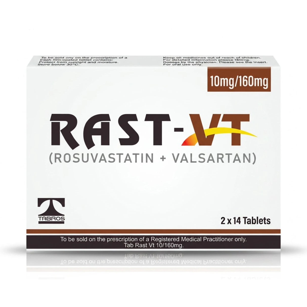 tablets rast vt 10/160mg 28s