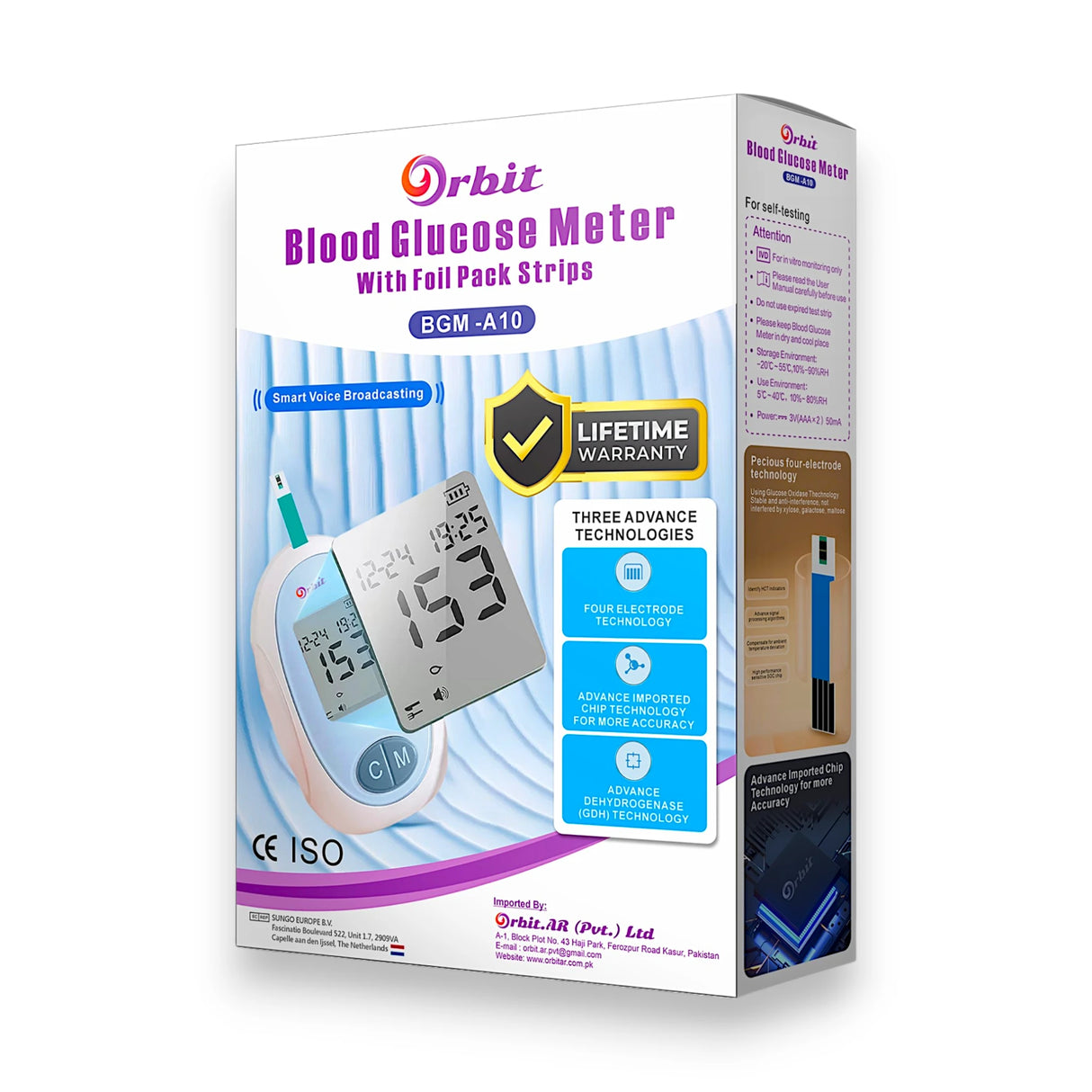 orbit blood glucose meter bgm-a10