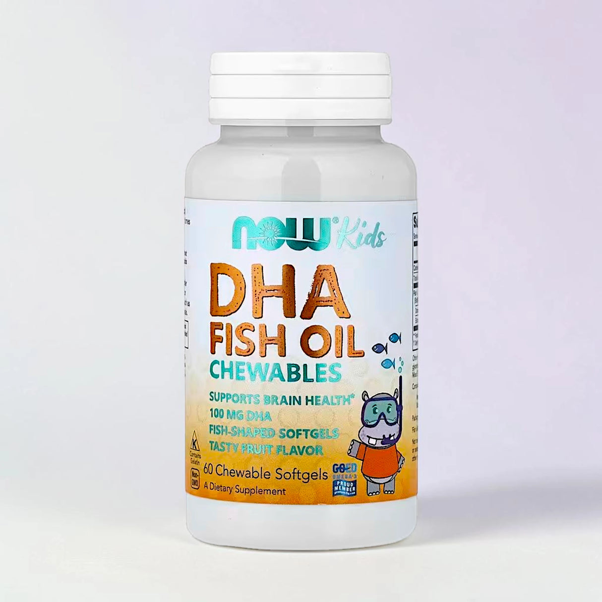 now kids dha fish oil 60softgels 1s