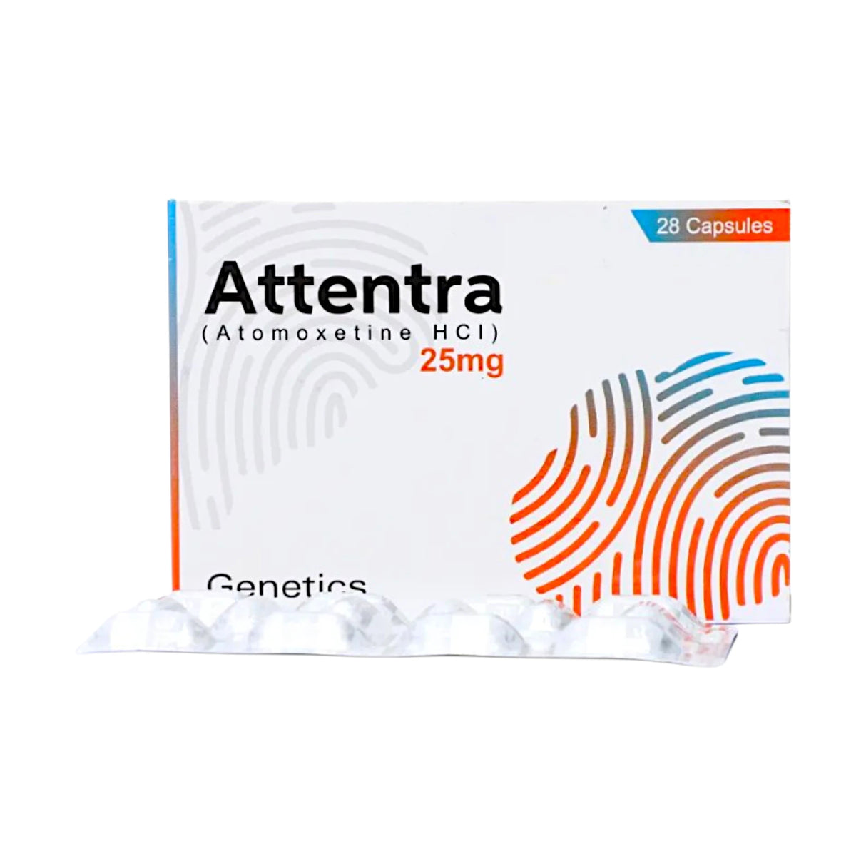 cap attentra 25mg 28s