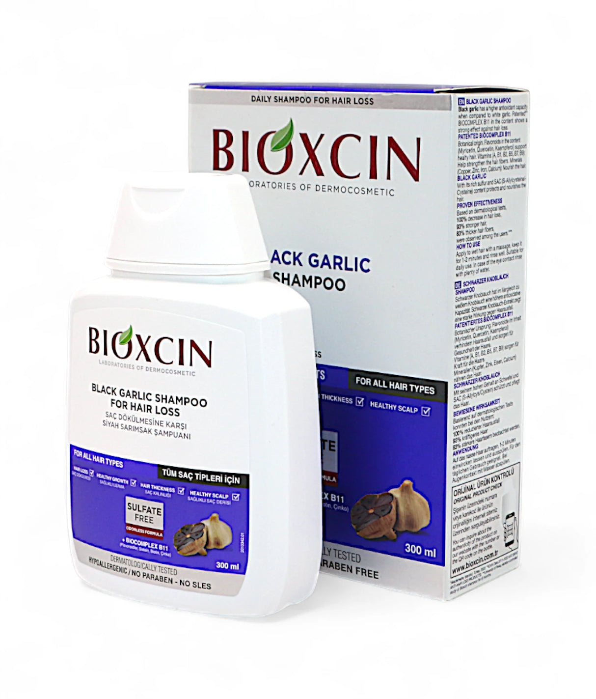 bioxcin shampoo black garlic 300ml