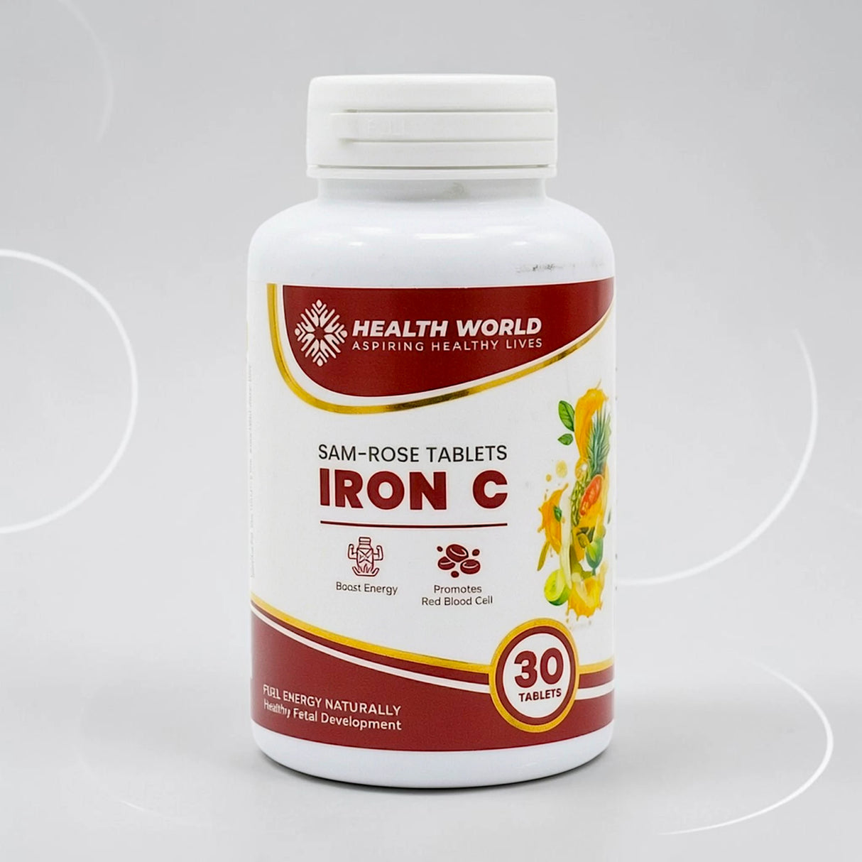 health world tablets sam-rose iron c 30t 1s